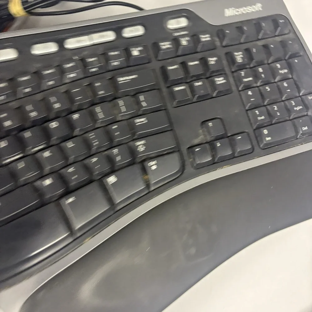 Microsoft Natural Ergonomic Keyboard USB 4000 v1.0 KU-0462 Tested Working